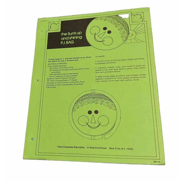 Talon Makes It VTG Zipper Sewing Booklet Threads Tapes Trims Seams Fabrics - Picture 3 of 8